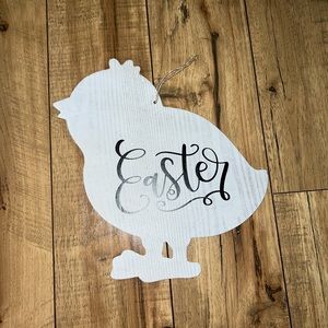 wood easter sign
